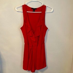 red forever 21 romper